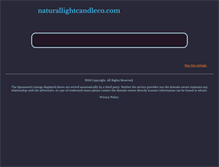Tablet Screenshot of naturallightcandleco.com